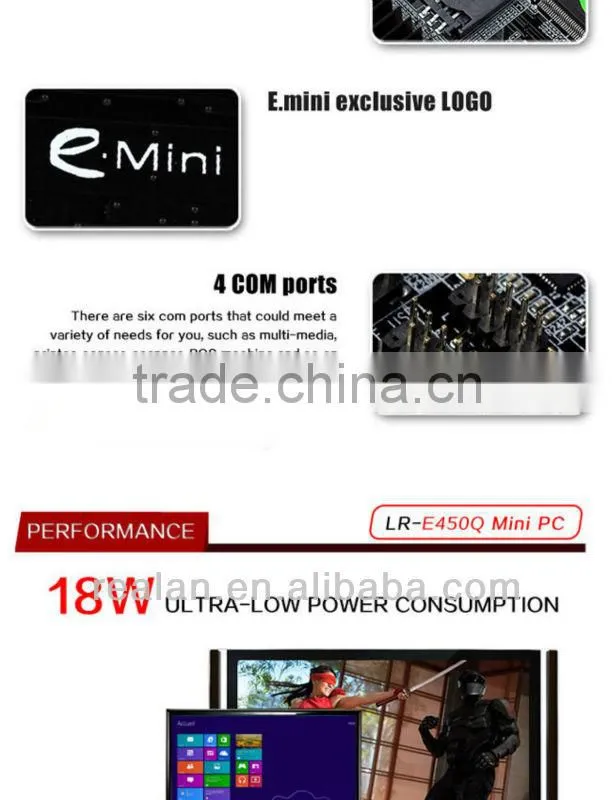 Mini PC Host, CPU: AMD-T56N high-speed dual-core