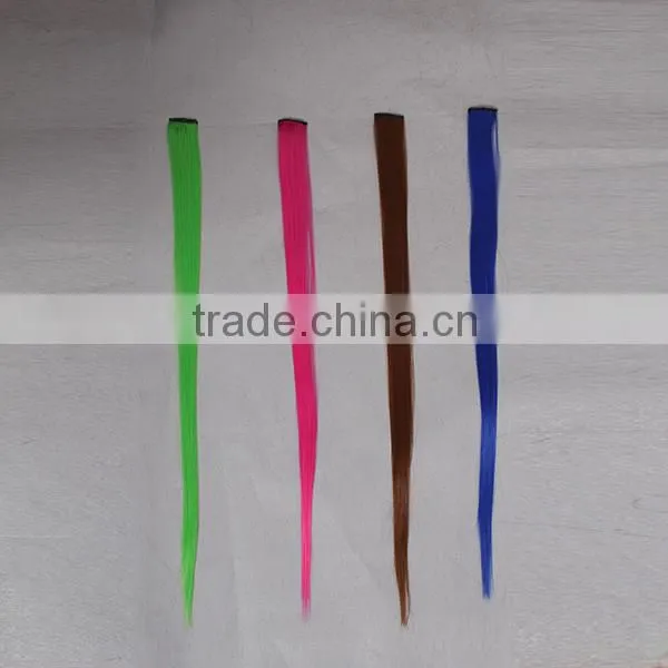 popular synthetic straight hair piece with clip