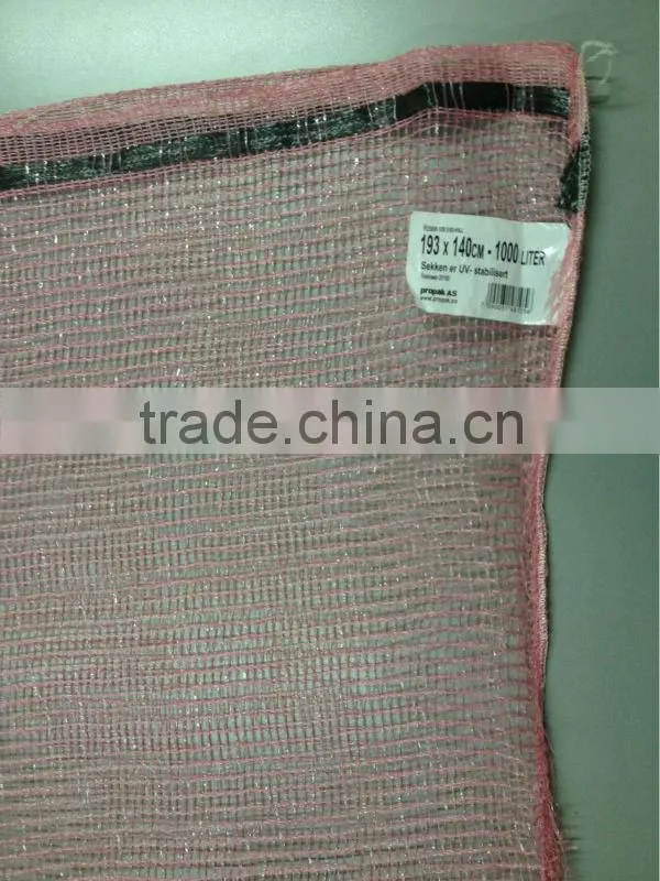 UV mesh bag for firewood