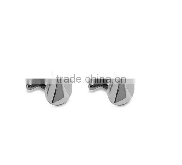 Stainless steel gold plated 3D insignia cufflinks