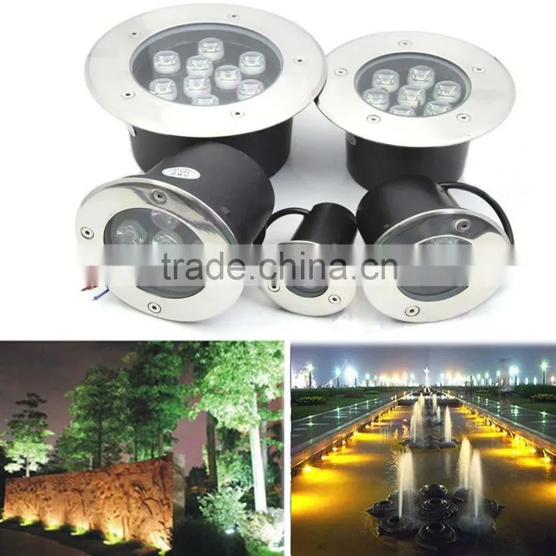 round type outdoor 3w led buried light