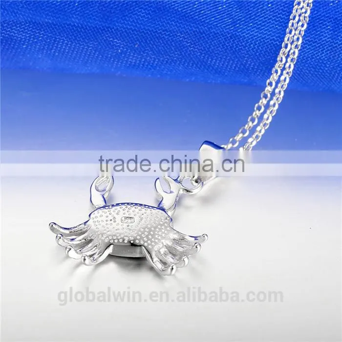 cheap custom made silver antique Crab animals Pendant jewelry