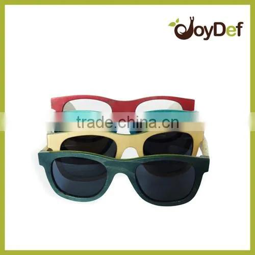 bambo sunglasses with Polarized lenses colorful bamboo sunglasses