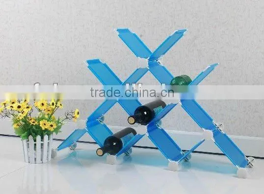 interlocking storage organizer and display wine or toy