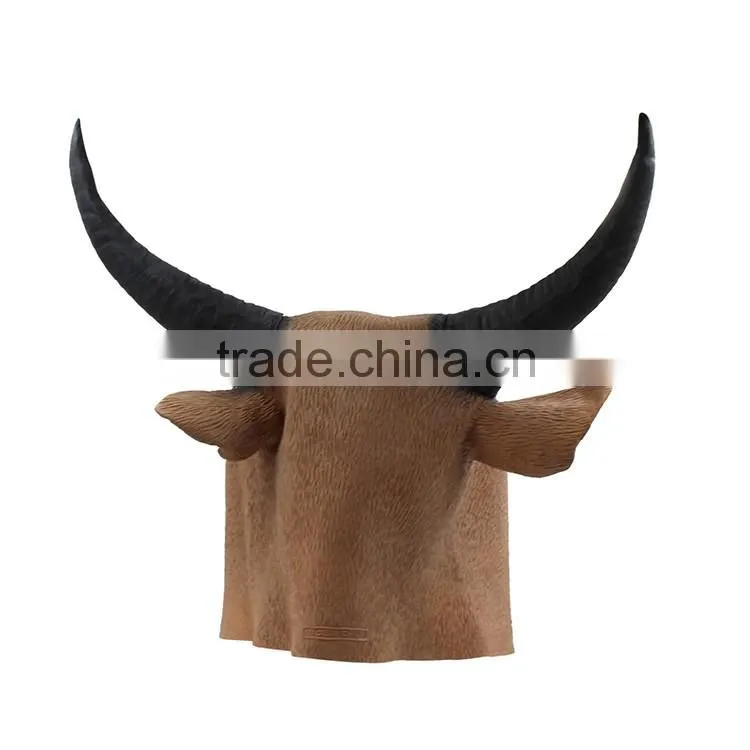 Manufacturers Full Head Rubber Animal Latex OX Bull Mask Halloween Minotaur Party Masks