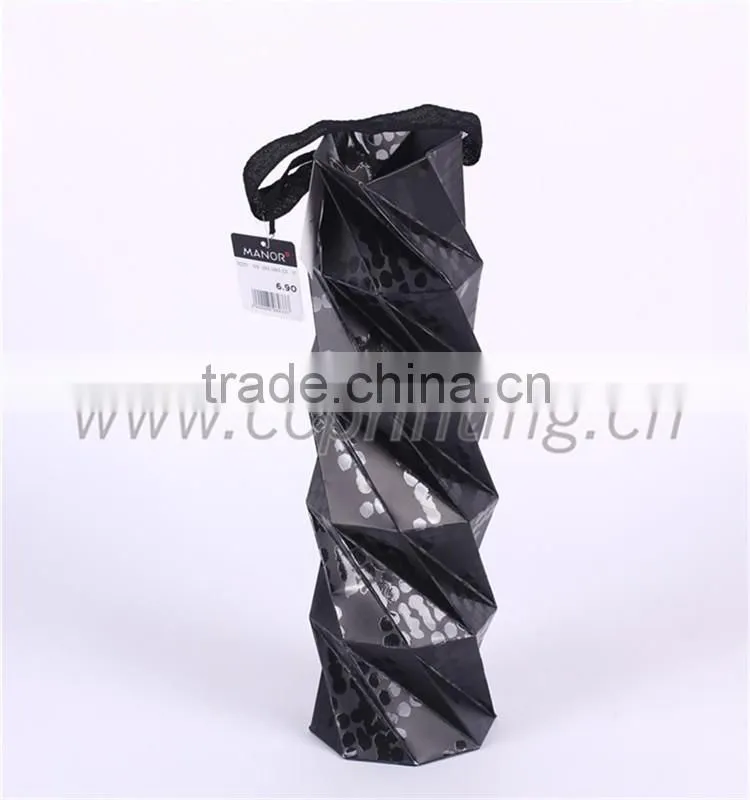 fashion paper shopping bag black luxury paper gift bag