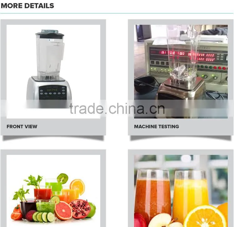 2016 CE Digital Control Aluminum Base 2 Liter for 220V Cheap Blender