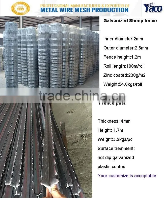 Hot sale 1.33lb per ft Green Painted Studded T post