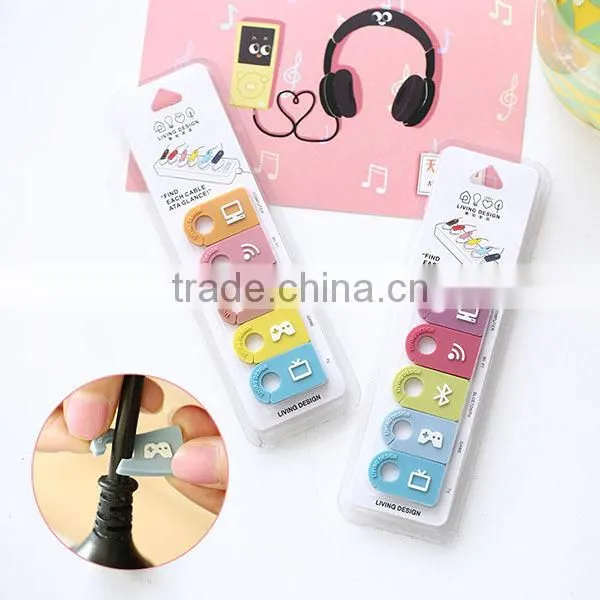 accessories for phones Colorful Silicone Cable Tie Tag silicone cable marker cable tie marker/tag/organizers