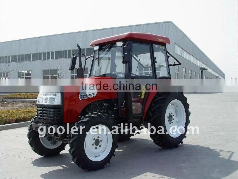 Tractor, lawn tractor 55HP, 4x4, DQ554 with 3 point hitch backhoe,farm tractor front end loaders
