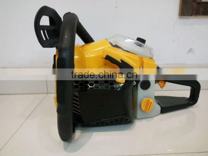 New design yellow color 52cc diesel chainsaw garden tool 5200 chainsaw