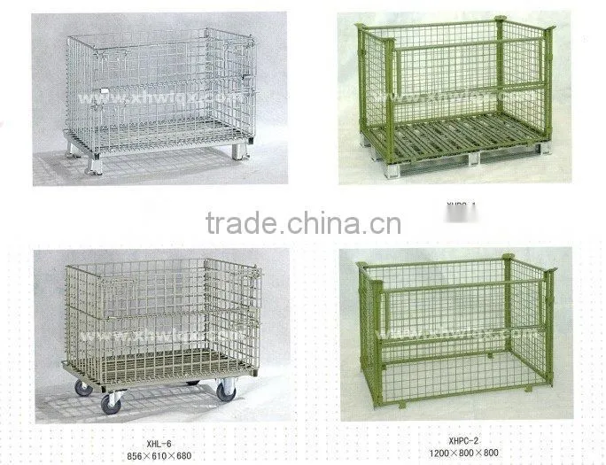 ISO9001:2000 approved Pallet cage/mesh container