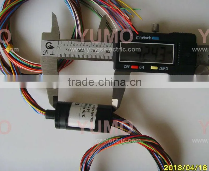 SR022C-24 Slip ring 24rings 2A per capsule electrical slip ring