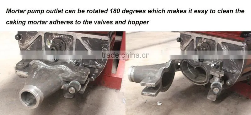 GPS7/8-15E convey spray and grout small concrete hydraulic mortar pump