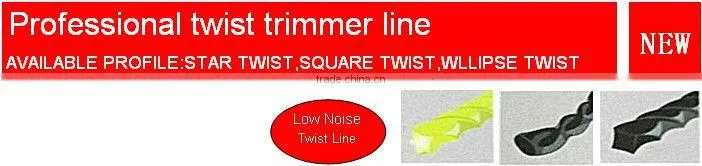 2.4mm*87m orange color grass trimmer line in garden tools