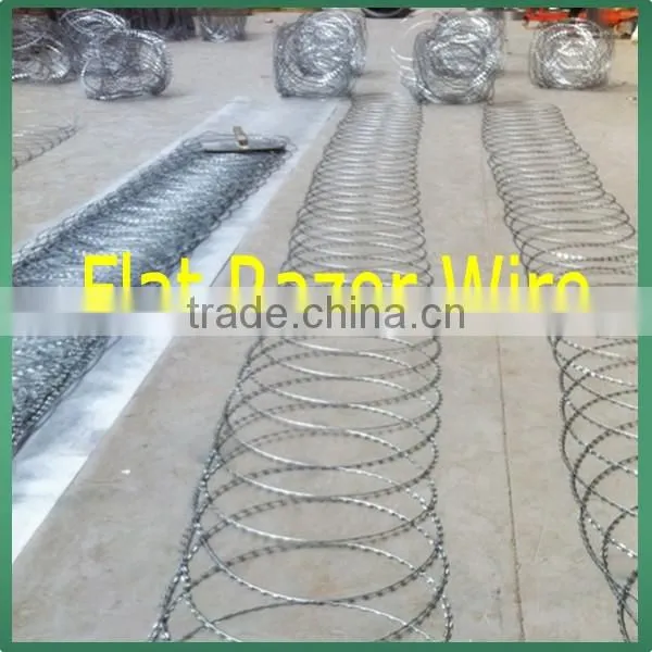 high tensile galvanized sharp razor barbed wire for security fence