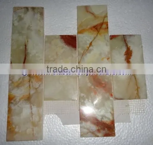Customizable LIGHT GREEN ONYX MOSAIC TILES COLLECTIONS