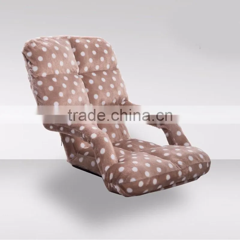 Folding armrest floor chair for single person