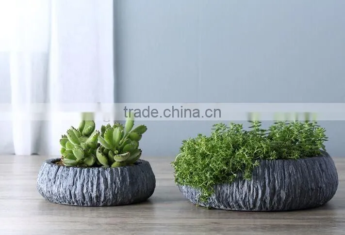 2017 decorative flower pot glass outdoor small smart flower pot