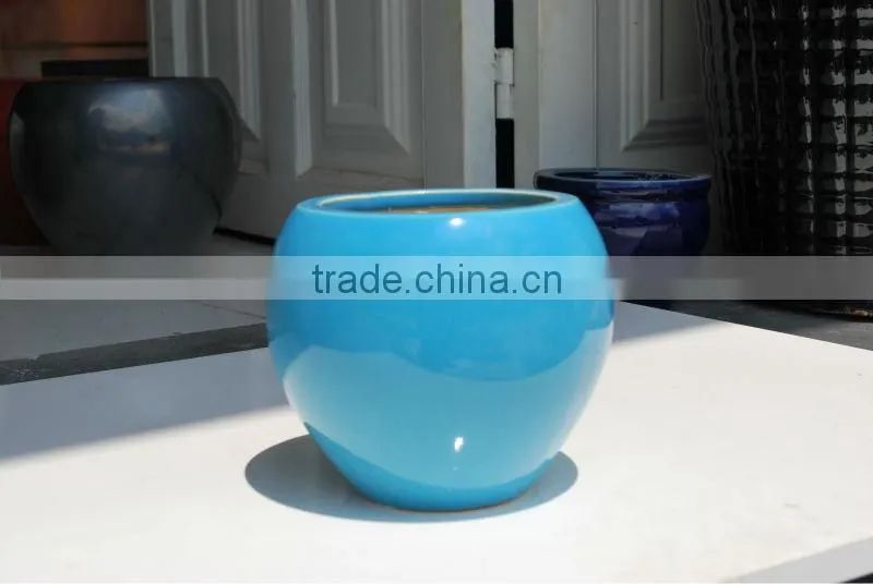 Indoor ceramic flower planter