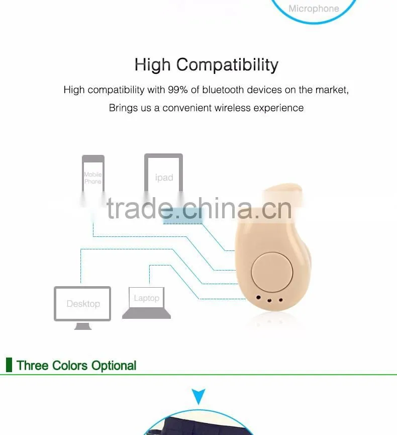 Factory supply earphone for iphone 6 new bluetooth earphone with 3.5mm jack