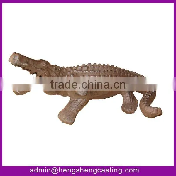 Garden cast iron dog statues