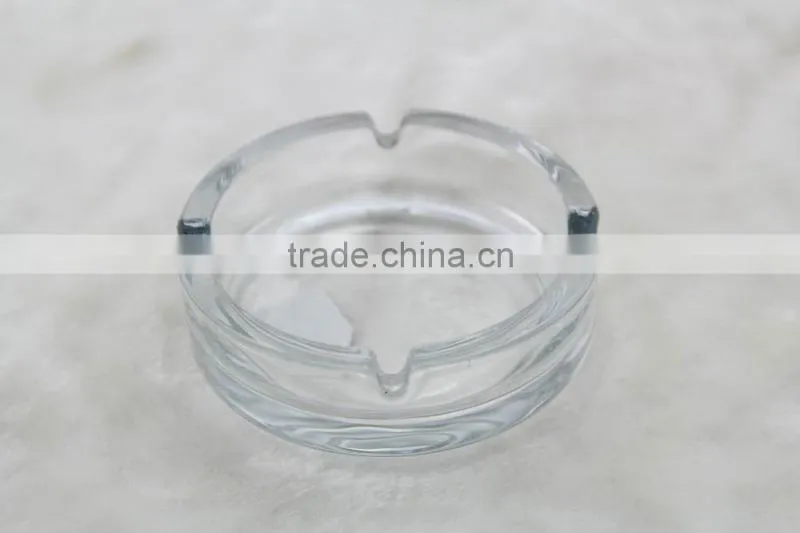 ashtray, clear round glass ashtray, glass ashtray
