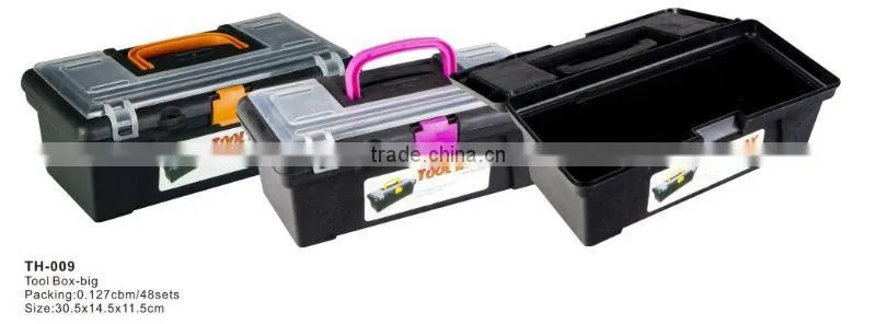 plastic general tool box with compartments