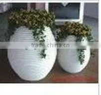 Fiberglass planter pots