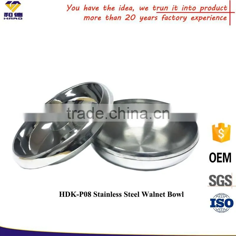 Hot Sale Stainless Steel Walnut Bowl With OEM LOGO