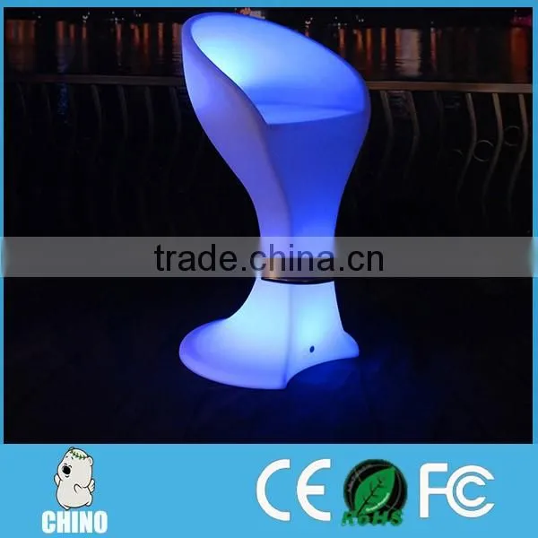 Glowingin the dark Led cocktail chair Used coffee bar counter CC-5611010