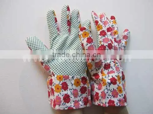 Cotton Gloves PVC Dots Garden Gloves Safety Working Glove