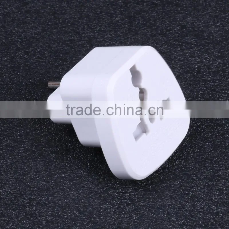 2016 new trendy products white socket travel plug adapter