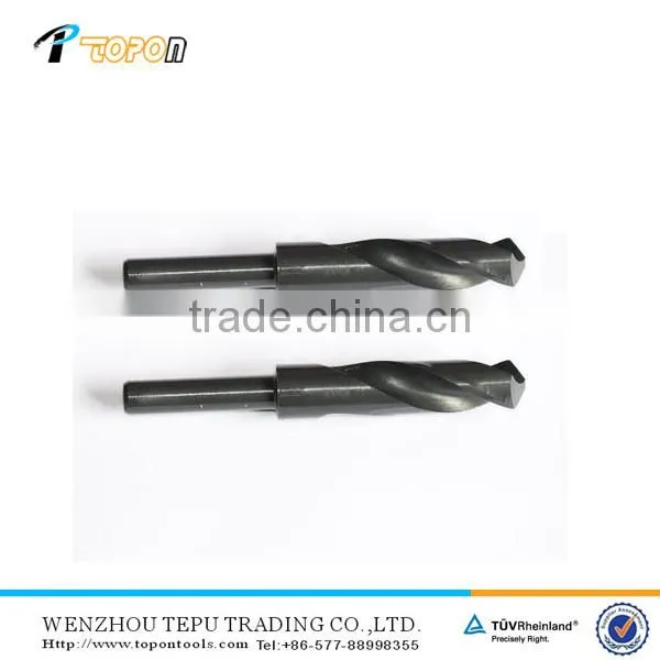 HSS black oxide reduced shank twist drill bit