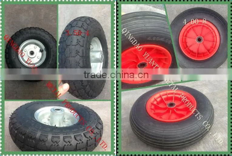 high quality pneumatic / air rubber wheel wheelbarrow wheel3.00-4 3.50/4.00/4.50-6-8