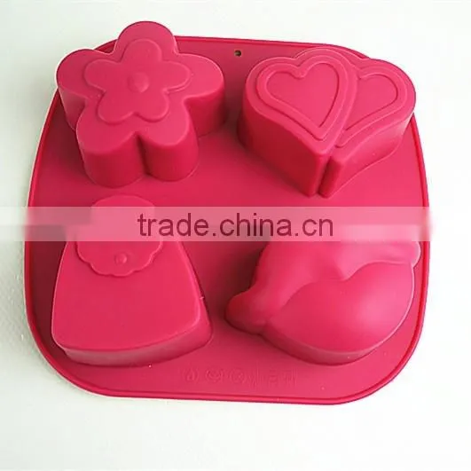 11037 Different Design Lips Shape Silicone Cake Mold