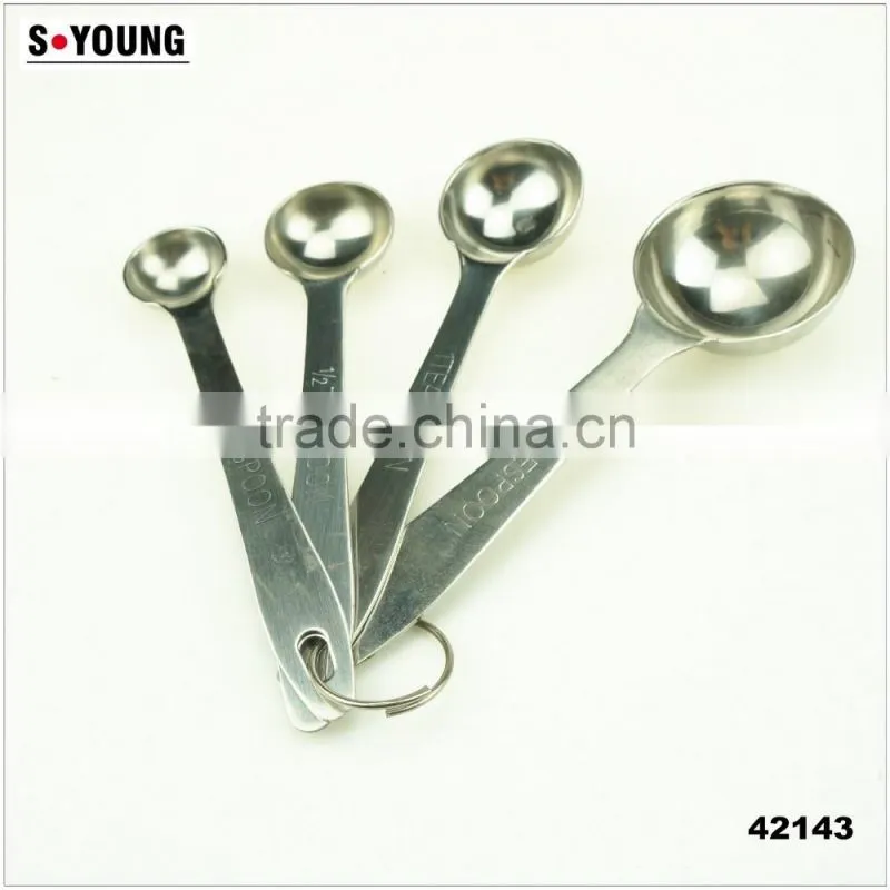42143 4 pcs Stainless Steel Nesting Measuring Cups and Spoons Set