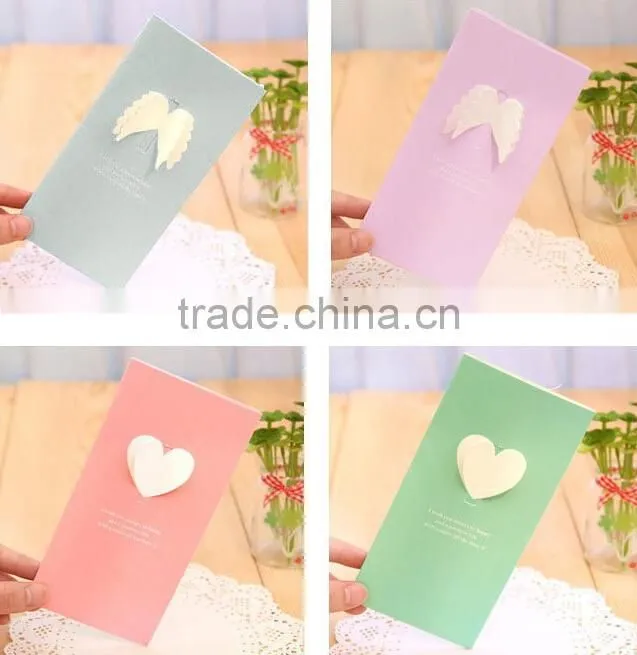 4 Colors High Quality Paper Material Happy Birthday Card,Wedding Card, Handmede Greeting Cards