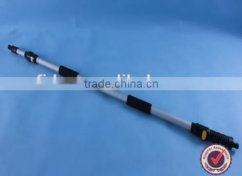 long handled window cleaning brush with water flow through for cleaning vehicle boat and house