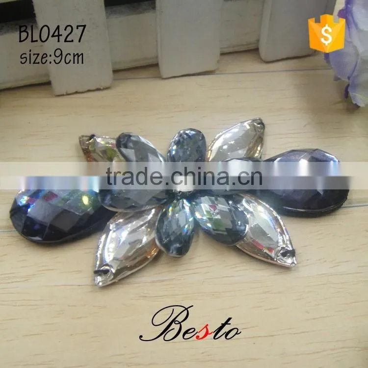 Hot sale wedding bead crystal appliques for lady