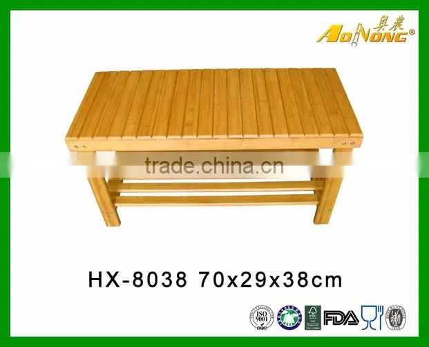 Cheap Bamboo Wood Living Room Sittable Shoe Rack Bench