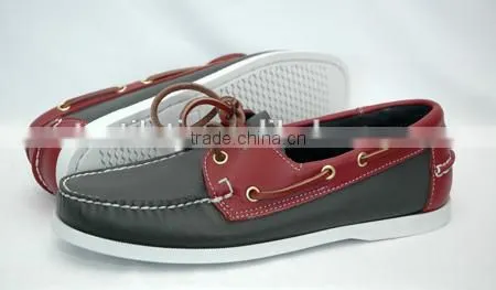 Handsewn Blucher Moccasin Construction Boat Shoes
