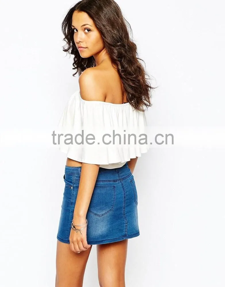 China factory OEM ODM 2015 new fashion customized Off The Shoulder Top and blouse