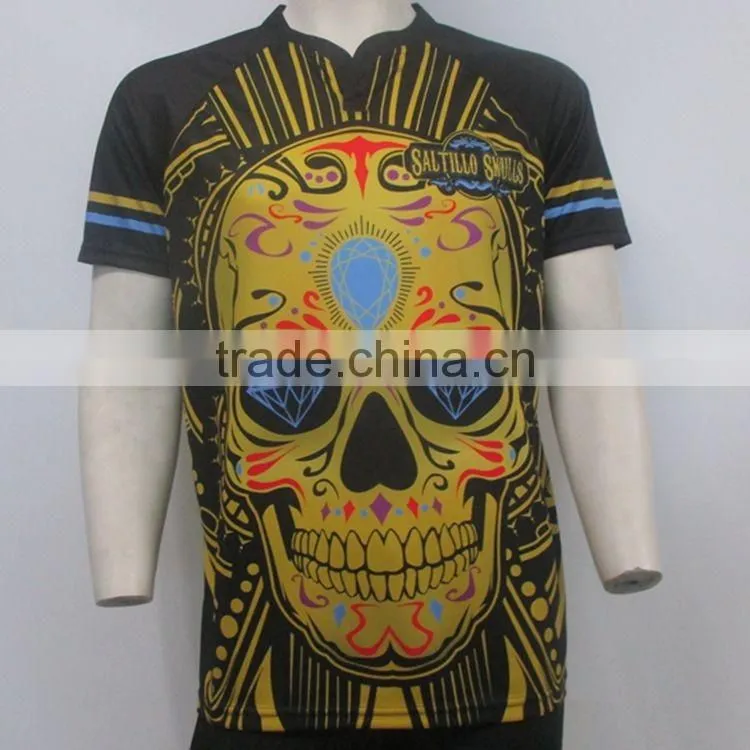 Custom made sublimation rugby jersey, loose/tight style rugby shirts