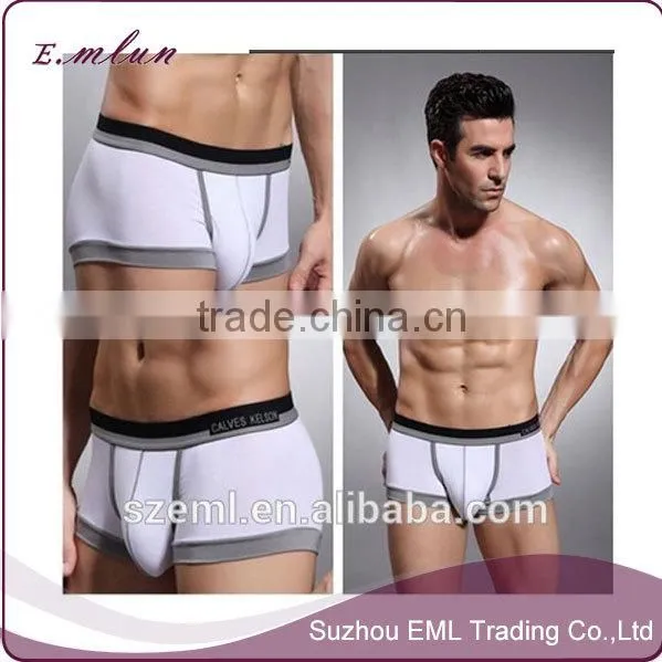 Men custom modal comfortable u convex pouch boxer underwear