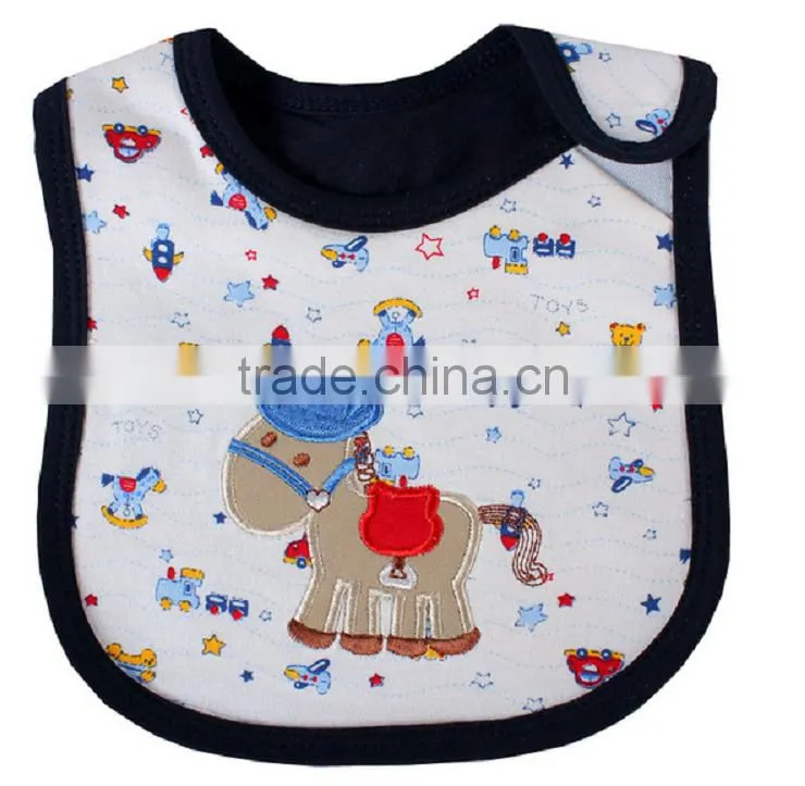 Hot sale baby bibs new designs cute cotton dental bib