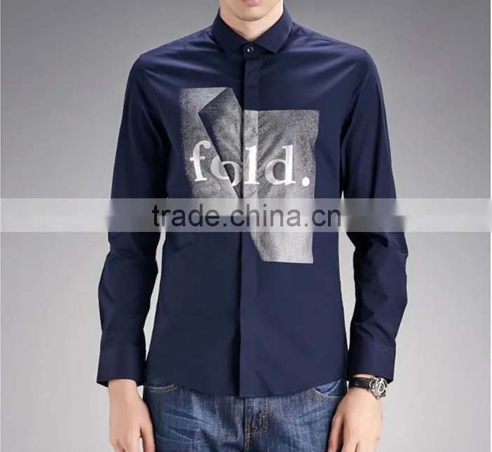 Pure cotton thin section summer leisure business cultivate one's morality shirt