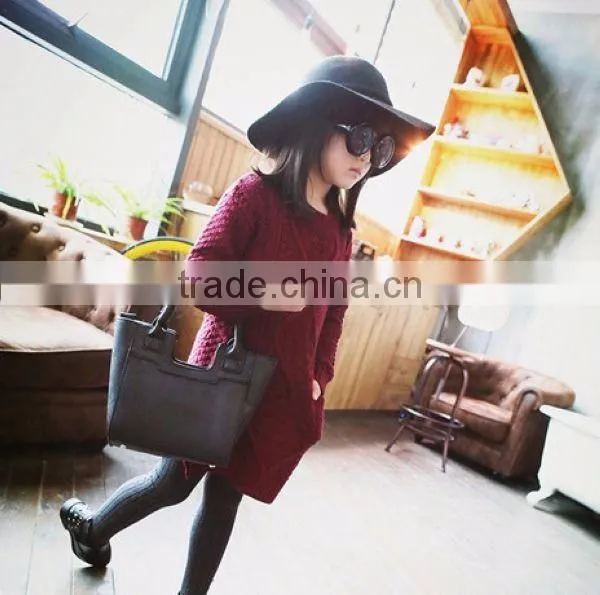 High Quality New Model Children Custom Clothing Girl' Dress With Pocktet