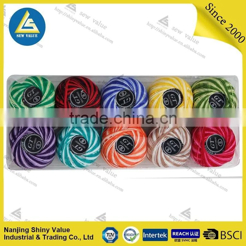 100% Cotton embroidery sewing thread / Metalic Thread manufacturer