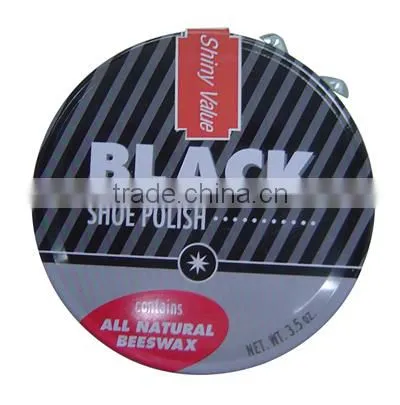 Waterproof greasy waxed tin shoe polish